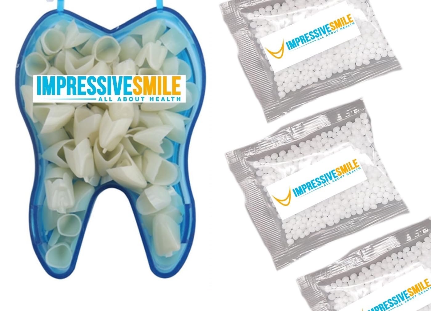 Amazon.com : 50 PCS Mixed Dental Temporary Crown Kit Anterior